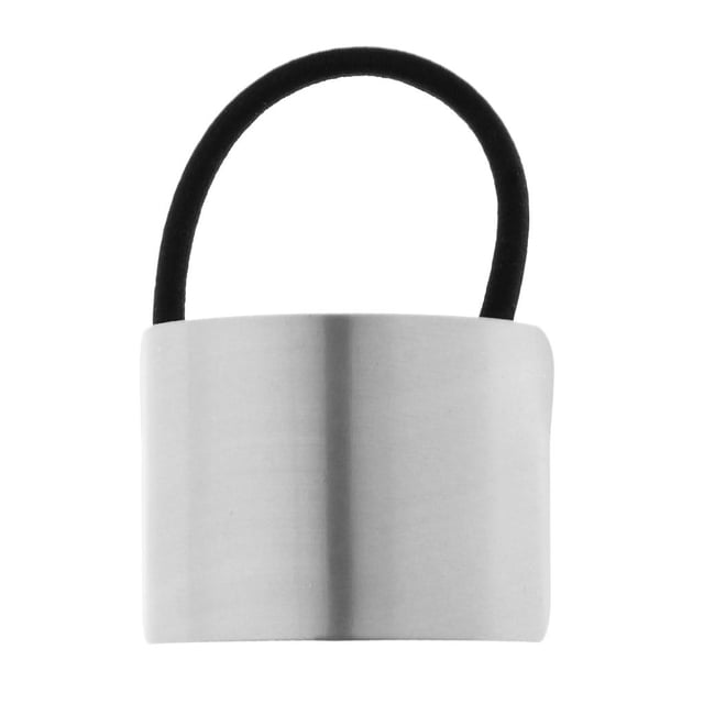 Elegante banda elástica de metal para el pelo para mujer, accesorio para el cabello Plata