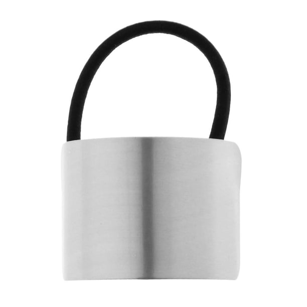 Elegante banda elástica de metal para el pelo para mujer, accesorio para el cabello Plata
