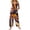 Saffron, variant on LNZGNM Halloween Womens Jumpsuit Jumpsuit Graphic Printed Square Neck Sleeveless Wide Leg Jumpsuit with Side Pockets and Button Straps,Yellow (XL)