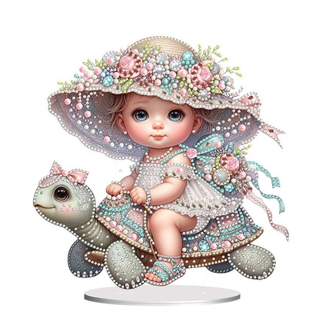 Painting Desktop Decors 5d Diy Tabletop Decorations Pintura Diamantes Ornamentos Kit Niñas Exquisito para La Oficina en Casa