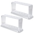 thumbnail image 4 of Shisuyan Tube Holder Test Tube Rack Transparent Plastic 2Pack 6.3X3.3X2In, 4 of 8