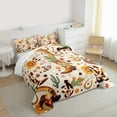 thumbnail image 4 of Manfei Western Cowgirl Boot Full Size Comforter Sets, Rustic Sunflower Cactus Bedding Comforter Set, Cartoon Brown Stars Reversible Bedding Sets, Lightweight Room Decor, 3 Pieces, 4 of 9