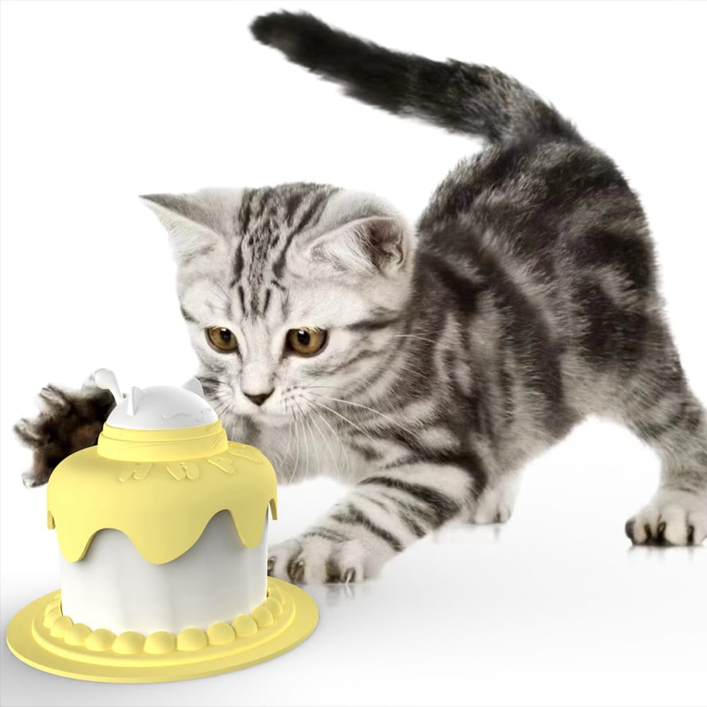 Cat Birthday Cake Bowl includes Cat Slow Feeder Bowl, Cat Food Bowl, Pet Food Can Cover - Cat Birthday Party Supplies