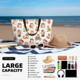 thumbnail image 5 of Xecao Kawaii Shiba Dog for versatile beach bag for women includes zipper pockets and waterproof material, ideal for vacations and adventures., 5 of 7