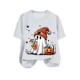 thumbnail image 4 of Akiihool Fall Shirts Fall T-Shirt for Women Halloween Pumpkin Shirts Thanksgiving Family Funny Graphic Tee Casual Cute Autumn Tops White,XXXL, 4 of 4