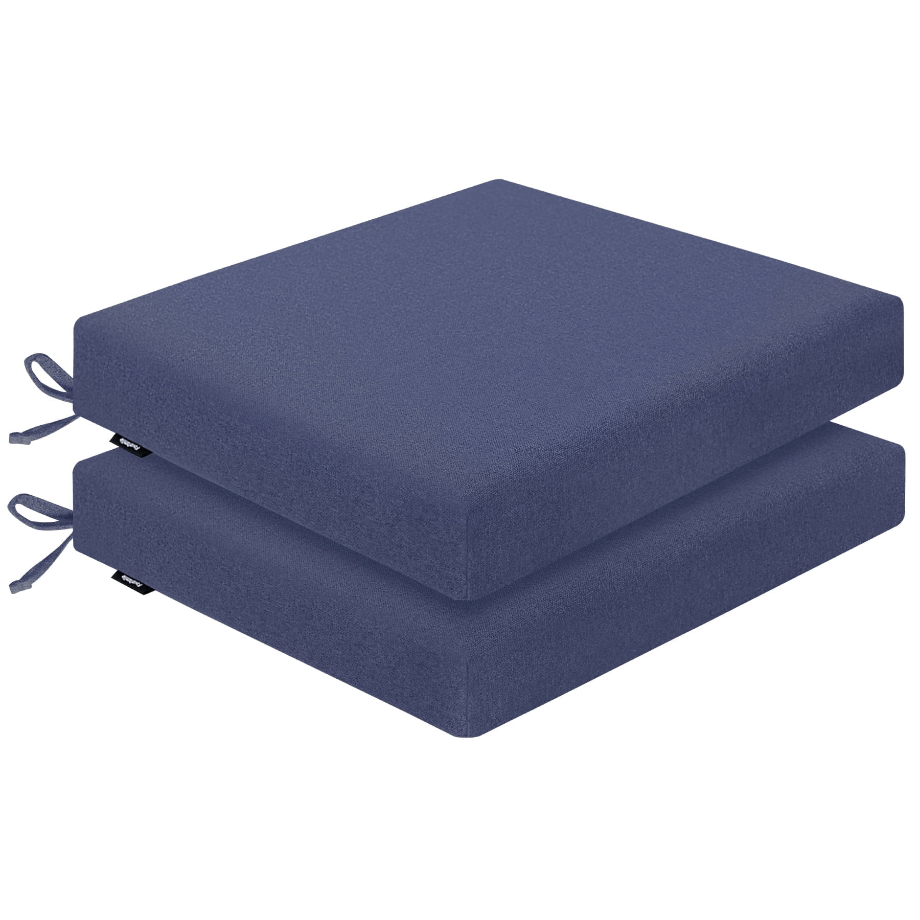 Favoyard Indoor/Outdoor Chair Cushions, 22x22 In Fadeness Durable Furniture Cushion for Garden, Portable Comfort with Attach Ties,Set of 2