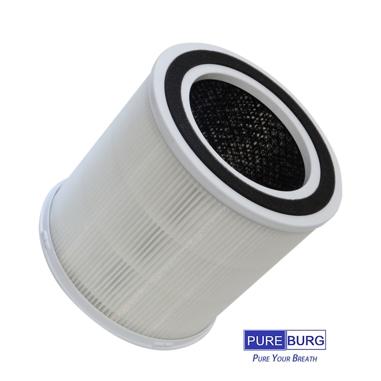 PUREBURG AP302 Replacement True HEPA Filters Compatible with DR.J AP301 AP302 and GCZ AP302 Air Purifier,H13 4-Stage Filtration Activated Carbon ,2-Pack