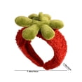 thumbnail image 3 of Fiudx Diadema de Fresa, Divertida Banda de Tela con Unbonito Diseño Rojo, Cómoda para Niños y Adultos, Accesorio Versátil para Fotos de Fiestas, Ideal Lavarse La Cara y Maquillarse, Accesorio Diverti, 3 of 6