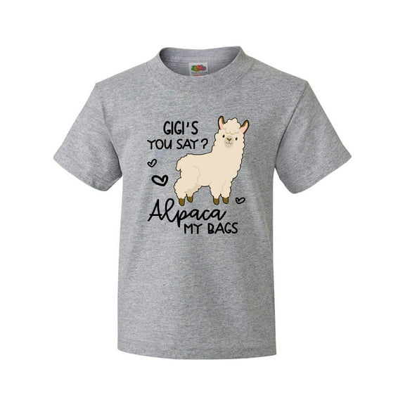 Inktastic Gigi's You Say Alpaca My Bags Youth T-Shirt