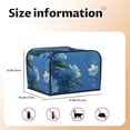 thumbnail image 5 of Balery Hibiscus Flowers Calm Water Pattern Oven Cover Kitchen Bread Machine Protector, 4 Slice Toaster Cover for Home, Anti Dust Fingerprint Coaster Cover, 5 of 7