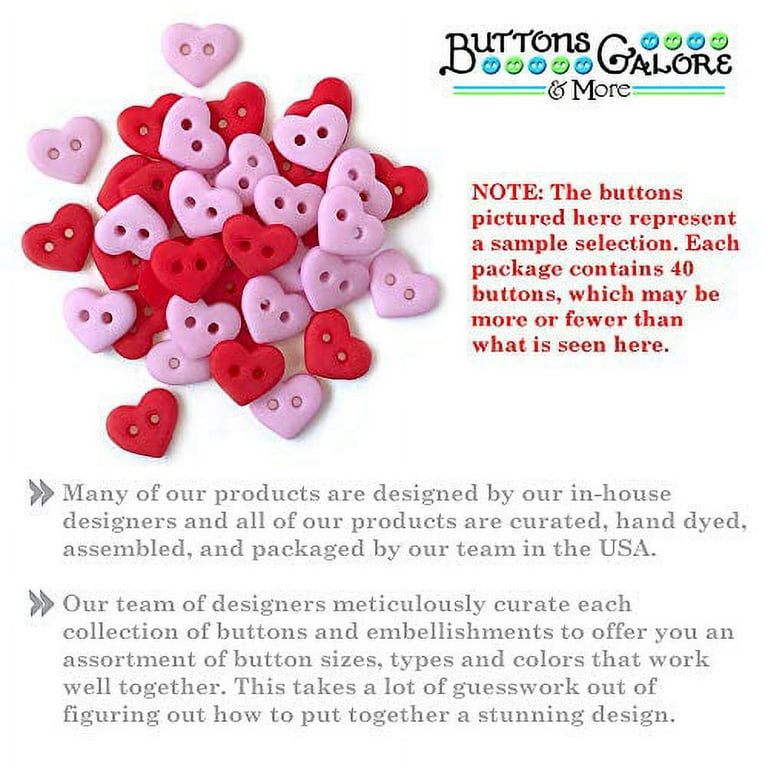 Heart Shaped Buttons – Button Farm Club