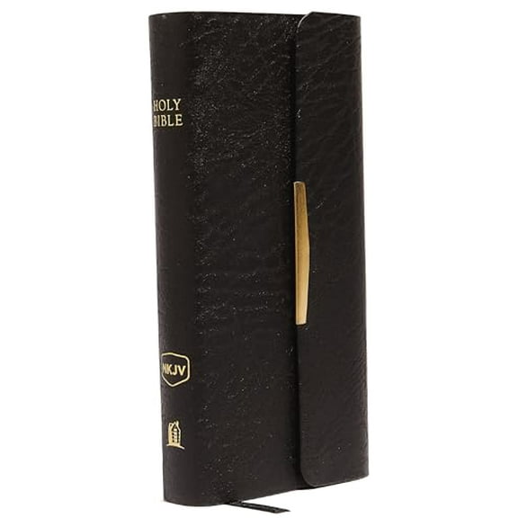 Pre-Owned Classic Checkbook Bible-NKJV-Snap Flap: New King James Classic Companion Slimline Bible: Holy Bible, New King James Version Paperback