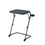 Adjustable Folding Indoor Table - Black, 20.87"W x 14.76"D x 27.76"H