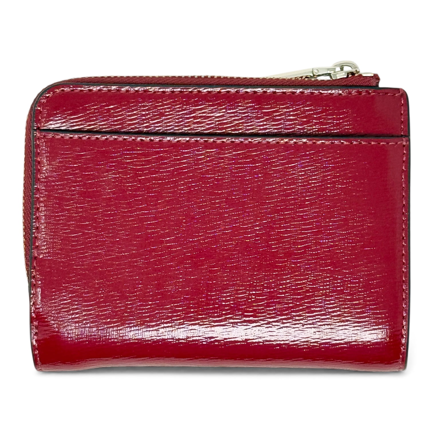 Kate Spade New York Women's Madison Small L Zip Leather Wallet (Red Jam)