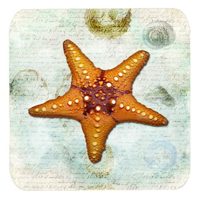 Carolines Treasures SB3035FC Starfish Foam Coasters - Set Of 4- 3.5 x 3.5 In.