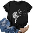 thumbnail image 1 of Birdeem Fashion Women Summer Half Sleeve Pullover Solid Color Casual Blouse Tops, 1 of 4
