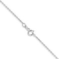 thumbnail image 3 of Diamond2Deal Collier Chaîne en Or Blanc 10K.8 mm avec Anneau à Ressort pour Femmes 22 Pouces, 3 of 5