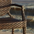 thumbnail image 2 of Chaise d'Extérieur en Osier et Fer Brun Arron (2-pack), 2 of 4