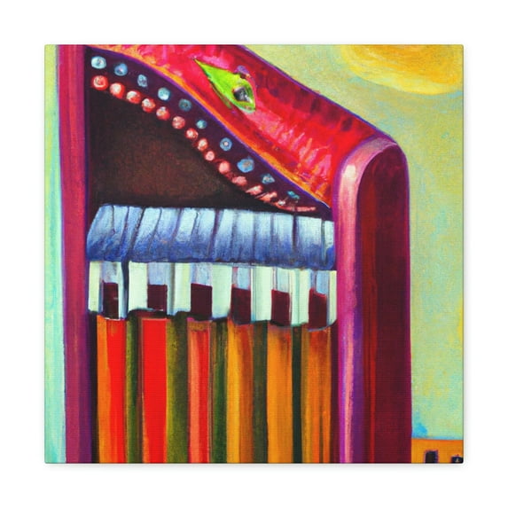 Harmonica in Reflection - Canvas