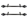 thumbnail image 2 of Marsh 1" Dia Side Window Curtain Rod 12-20 inch long (Set of 2) - Black, 2 of 2