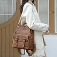 thumbnail image 6 of PRIYAL PU Leather Small Backpack for Women | Fashion Tassel Ladies Small Diaper Bag - Mini Backpack Purse Suitable for Travel, Work, 6 of 8