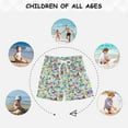 thumbnail image 6 of joogoo Boys Swim Trunks Triangle Geometric Beach Board Shorts Drawstring Swimsuit XS, 6 of 6