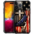 thumbnail image 1 of Daizag Compatible Con Iphone 15 Funda Protección Integral A Prueba De Golpes Anti-Arañazos Tpu Fundas Para Hombre Mujer-Madera Cruz Power Bandera Americana, 1 of 5