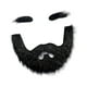 thumbnail image 4 of Conjunto de barba y cejas postizas, vello facial postizo, accesorio de disfraz, decoración para Negro, 4 of 8