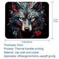 thumbnail image 5 of Wolf Printed Non-Slip Rubber Bottom Gaming Mouse Pad 8.3x9.8 Inch Square Office and Gaming Mouse Mat, 5 of 6