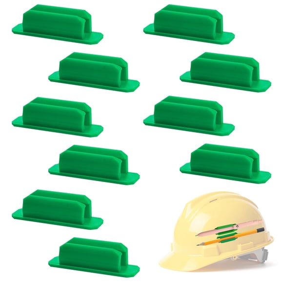 Porta bolígrafos ZGQHZR de silicona adhesiva, 10 piezas, verde