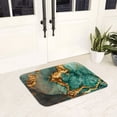 thumbnail image 5 of Non Slip Door Mat, Emerald Color Gold Marble Fast Drying Bath Tub Mats, Absorbent Bathroom Rugs Entrance Welcome Mat, Bath MatS for Tub, Floor, Home, Kitchen, Hotel,16x24in, 5 of 7