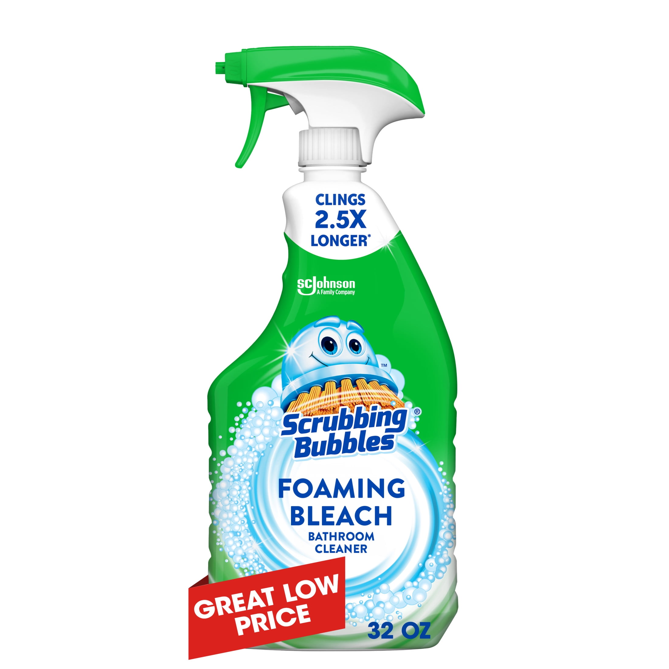 (8 pack) Scrubbing Bubbles Foaming Bleach Bathroom Cleaner, Trigger Bottle, Fresh Scent, 32 oz, 1 Count