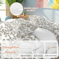 thumbnail image 4 of Vintage Brown Floral Duvet Cover Set Twin Size Farmhouse Flower Pastoral Style Soft Lightweight Comforter Covers 4 Piece Bedding Set with 1 Duvet Cover 1 Bed Sheet & 2 Pillow Shams, 4 of 8