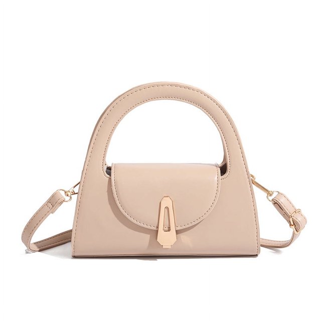 Bolso de mano de nicho para mujer, de estilo retro, semicircular, para ir al trabajo, con cierre, moderno