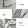 thumbnail image 5 of DISANGNI 100% Natural Mulberry Silk Pillow case for Hair and Skin with Hidden Zipper 22 Momme Both Sides Real Silk Pillow Case (1pc Standard Size 20" x26", Light Grey), 5 of 7
