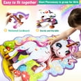 thumbnail image 3 of Unicorn Gifts for Girls - Girls Unicorn Floor Puzzle Toys - Puzzles for Kids Ages 4 5 6 7 8 9 - Unicorn Toys Glittery Green 45-Piece Puzzle - Educational Games to Foster Toddlers Motor Skills, 3 of 8