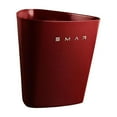 thumbnail image 4 of Cubo de basura moderno, creativo, resistente, ligero, para el hogar, con parte superior abierta Rojo, 4 of 7