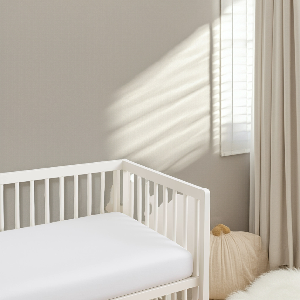 My Bed Linens' American SUPIMA Cotton 600TC, White, Breathable, Skin Friendly, Eczema Comforting & Soft Crib Sheets