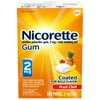 Nicorette Coated Nicotine Gum to Stop Smoking, Fruit Chill, 2 Mg, 100 Count