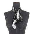 thumbnail image 3 of Black and White Sports Equipment Women's Fashion Soft Scarf Square Satin Head Scarf Neck Scarf Head Hair Wraps, 3 of 6