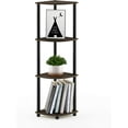 thumbnail image 4 of 12078CWN/BK Turn-N-Tube 4-Tier Multipurpose Corner Display Rack, Columbia Walnut/Black-Columbia Walnut/Black-4Tier, 4 of 5