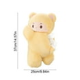 thumbnail image 2 of Plush Storage Box Yellow Hanging Tissue Box Storage Bag Car Mounted Creative Paper Holder for Home Birthday Party Gifts(1Pcs) Rkxzt, 2 of 7