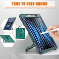 thumbnail image 5 of XYX For iPad Pro 12.9 inch Case 6th/5th/4th/3rd Generation, 360 Rotating Hand Grip, Shoulder Strap, Heavy Duty Drop Protection, Green, 5 of 7