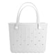 thumbnail image 1 of Bolsa de Playa Grande CXY de Goma para Mujeres EVA Impermeable Blanca, 1 of 9