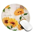 thumbnail image 2 of Disketp Sunflower Small Mouse Pad 7.9x7.9 Inches,Washable Round Mousepad For Office Laptop Computer,Non-Slip Rubber Base Mouse Pads For Wireless Mouse, 2 of 9