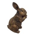 thumbnail image 1 of Klon Bronze Bunny Figurine Easter Rabbit Decorations Resin Animal Statue For Home Tabletop Ornament, 1 of 5