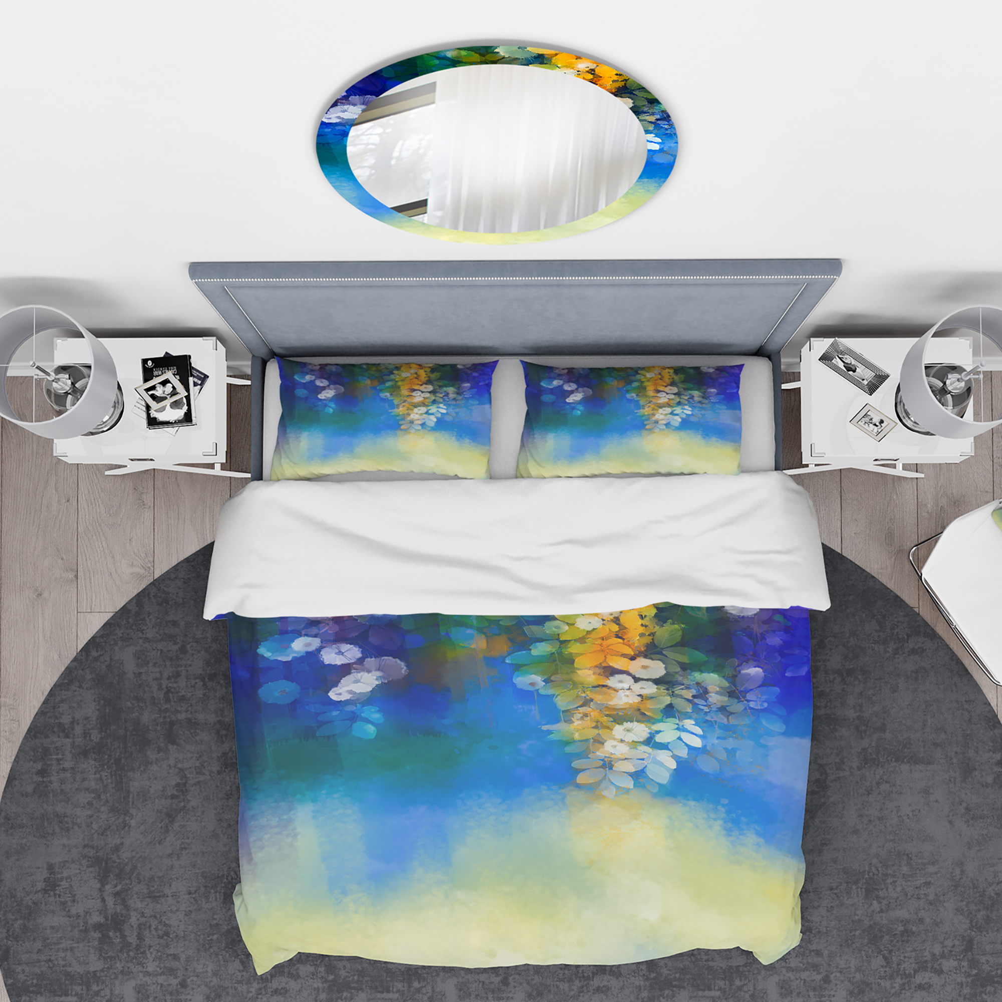 Designart 'Spring flower seasonal nature' Floral Duvet Cover Set