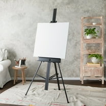 74" Black Aluminum Gigante Studio Easel by Artist's Loft - Display Painting - Photos - Signs - and Art - 1 Pack