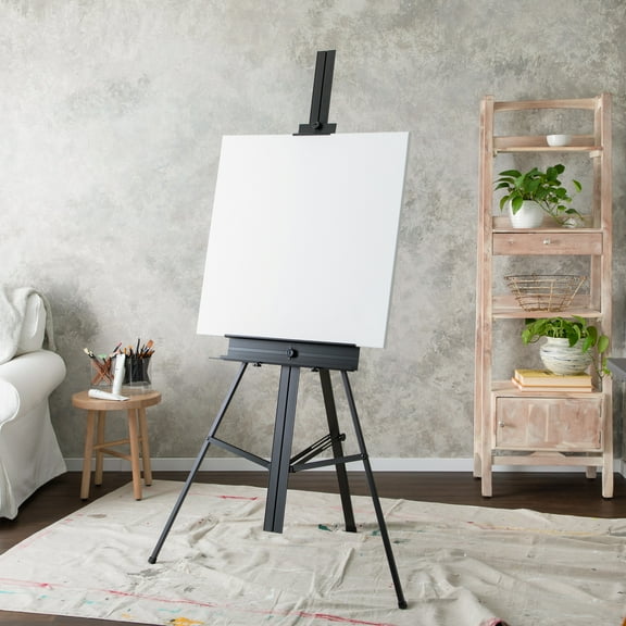 74" Black Aluminum Gigante Studio Easel by Artist's Loft - Display Painting - Photos - Signs - and Art - 1 Pack