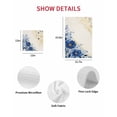 thumbnail image 7 of Blue Golden Floral Kitchen Dish Towels for Drying Dishes Set of 2, Summer Flowers Vintage Beige Waffle Weave Microfiber Hand Tea Bathroom Towels Quick Dry & Absorbent Towel 12x12, 7 of 7